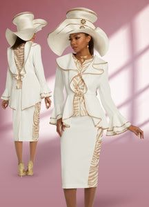 Donna Vinci 11833 Sequin Trim 2pc Suit