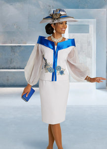 Donna Vinci 11839 Organza Sleeve 2pc Jacket Dress