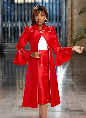 Donna Vinci 12014 Embellished Two-tone 2pc Jacket Dress